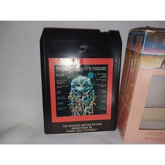 Thank God It's Friday Soundtrack Vol 1 And 2  8-Track Stereo Tape Cartridges - Picture 4 of 5